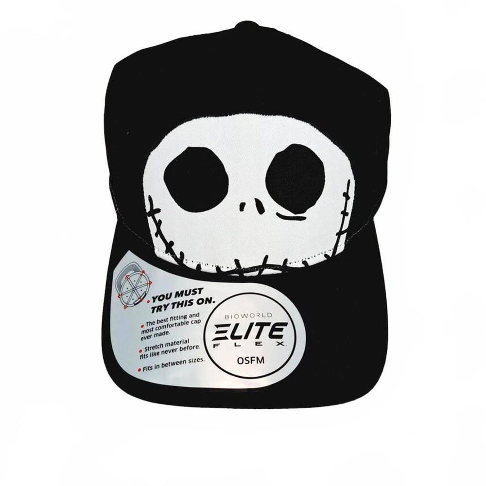 Disney Jack Skellington Nightmare Before Christmas Bioworld Elite Flex Hat OSFM